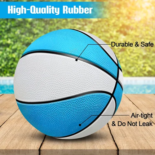 Miniatura 2 de TNELTUEB Mini baloncesto de repuesto de 8.5 pulgadas para piscina de baloncesto, juguete para interiores y exteriores, se adapta a todos