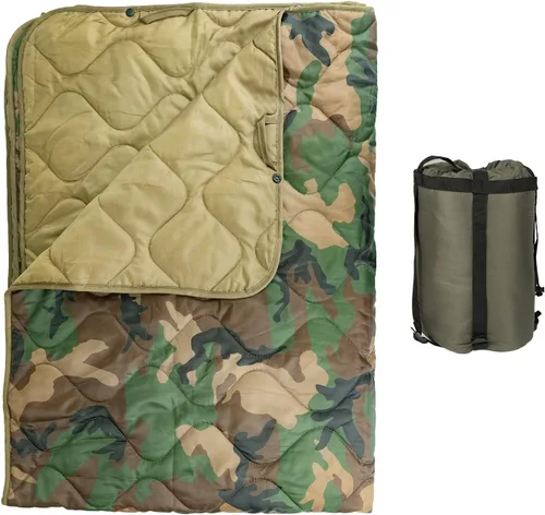 LOOGU Manta Camuflaje Impermeable Aislante Forro de Poncho para Camping al Aire Libre, Senderismo, Caza, Supervivencia, Mochileros, Picnic Us