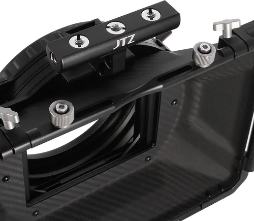 Miniatura 7 de JTZ DP30 Cine Lens Fibra de Carbono 4x4 Swing-Away Caja Mate con 0.591 in/0.748 in Rod Rail Rig para Sony FS5 FS7 ARRI RED Canon C100 C200 C300 BM D
