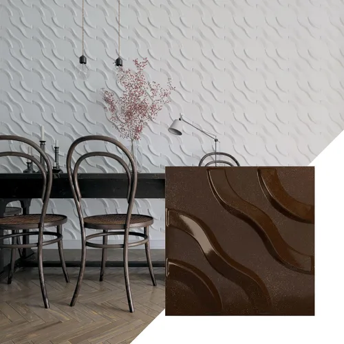 Miniatura 5 de Ekena Millwork WP12X12LAWH 11 7/8 pulgadas de ancho x 11 7/8 pulgadas de alto Lane EnduraWall Decorativo 3D Panel de pared cubre 0.98 pies cuadrados