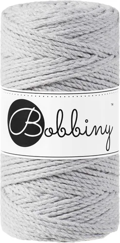 Miniatura 11 de Bobbiny Cordón de macramé regular de 0.118 in y 3 capas (aguamarina), 108yds/330 pies (100% algodón reciclado)