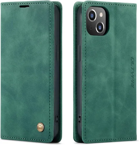 Miniatura 36 de QLTYPRI Para iPhone Air Case Wallet Con Tarjetero, Vintage PU Cuero Kickstand Cierre Magnético A Prueba De Golpes Folio Libro Funda Para IPhone 17
