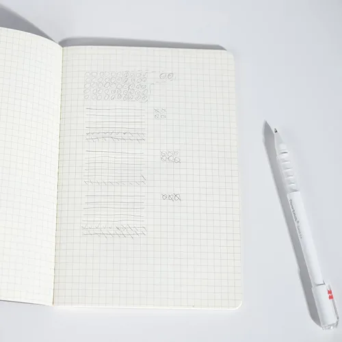 Miniatura 8 de TWONE - Paquete de 6 cuadernos de diario - 60 páginas con cuadrícula cuadrada/30 hojas, cuaderno de papel grueso premium de tapa blanda para viajes