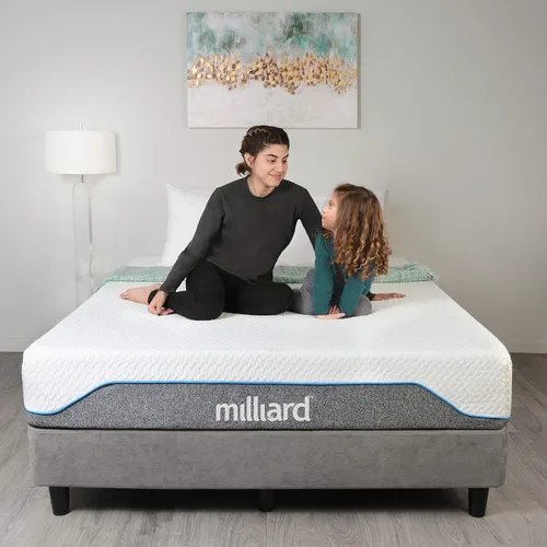 Miniatura 6 de Milliard Colchón de espuma viscoelástica semifirme de 10 pulgadas Certificado CertiPUR-US Alivio de presión (Queen)