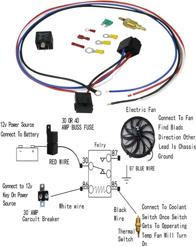 Miniatura 6 de ReadyCool Relé de ventilador de 3 filas para Toyota Land Cruiser FJ40 FJ45 3.9L/4.2L L6 1958-1984
