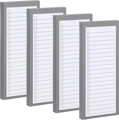 Miniatura 11 de 4 paquetes de blocs de notas magnéticos para nevera, gran almohadilla magnética para lista de comestibles para nevera, diseño completo con parte