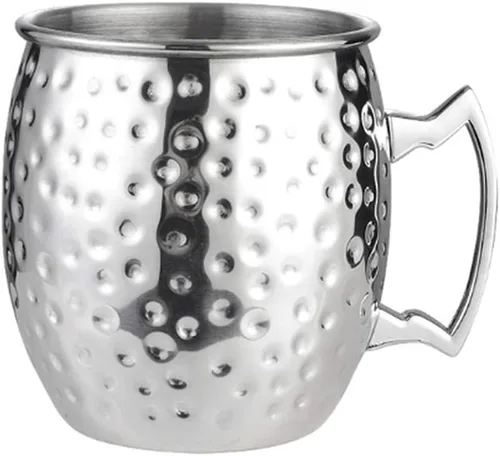 Miniatura 10 de Hoshen Moscow M Cup Vaso de cerveza, cóctel chapado en cobre, taza de metal, 18 onzas, taza de acero inoxidable chapado en cobre, adecuado