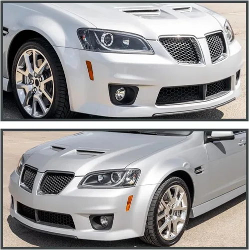Miniatura 9 de SPEC-D TUNING Barra de luz LED negra para proyector compatible con Pontiac G8 2008-2009, conjunto de faros delanteros izquierdo + derecho