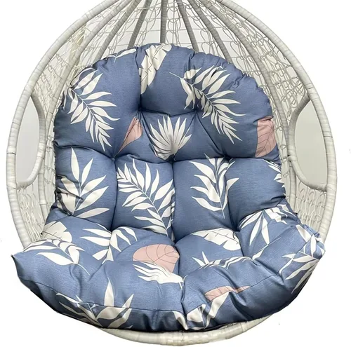 Miniatura 8 de Hamaca impermeable para silla de huevo, cesta colgante, cojines para silla de patio, asiento de huevo, almohadillas de almohada para interiores