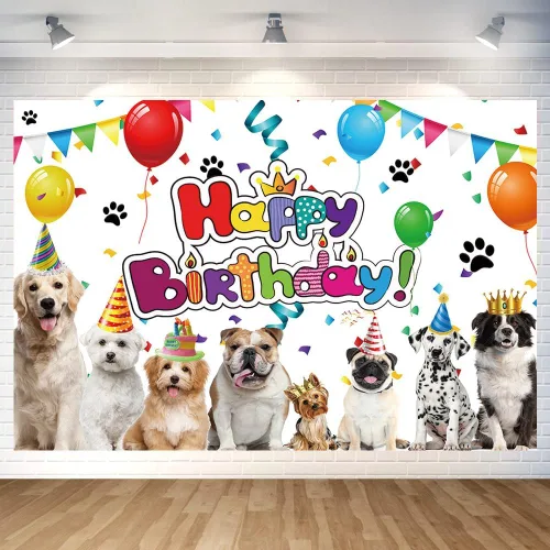 Miniatura 12 de Fondo de baloncesto con texto en inglés «Happy Birthday» para decoración de fiesta de baloncesto en interiores y exteriores, suministros