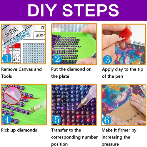 Miniatura 4 de croshom Kit de arte de diamantes 5D atrapasueños, kits de pintura de diamantes de mariposa para adultos principiantes, pintura de taladro redondo