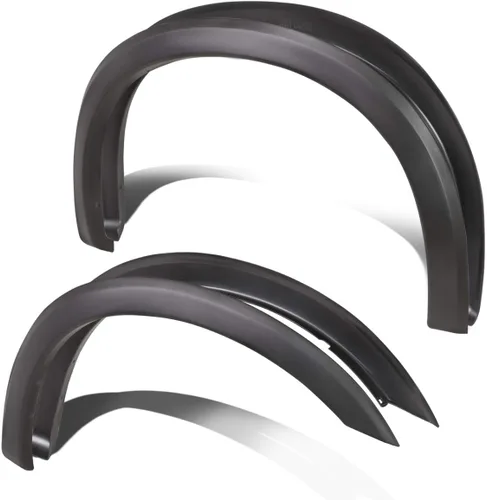 DNA Motoring IF-10020-MBK - 4 guardabarros de rueda estilo OE compatibles con 99-04 F-250 SD F-350 SD 81", 82", 96" 98" y camas Styleside