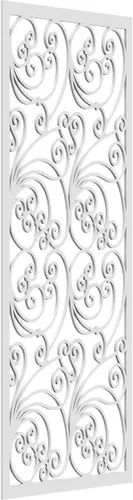 Miniatura 105 de 9 3/8"W x 24 3/8"H x 1/4"T Marilla Decorativos Paneles de Pared de Madera Calado, Abedul