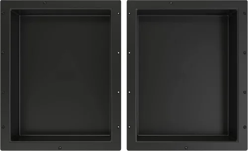 Miniatura 6 de Redi Niche - Estante de ducha empotrado doble nicho negro, dos estantes interiores, 32 pulgadas de ancho x 20 pulgadas de alto x 4 pulgadas