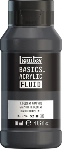 Miniatura 24 de Liquitex BASICS Pintura acrílica fluida, botella de 118ml (4 onzas), tono amarillo cadmio medio Tono medio amarillo cadmio