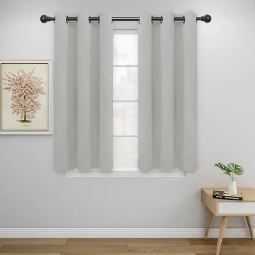 Miniatura 301 de Easy-Going - Cortinas opacas para dormitorio, aislamiento térmico sólido con ojales, cortinas de ventana para reducción de ruido, cortinas