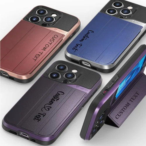 Miniatura 69 de VENA vCommute Funda tipo cartera compatible con Apple iPhone 14 (15.5 cm), funda de cuero con tapa plegable, tarjetero con función de soporte