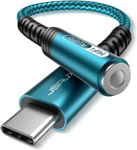 Miniatura 18 de JSAUX Adaptador USB C a conector de audífonos hembra de 6/64" (3.5 mm) para audio auxiliar, compatible con Samsung Galaxy S23, S23+, S23 Ultra, S22