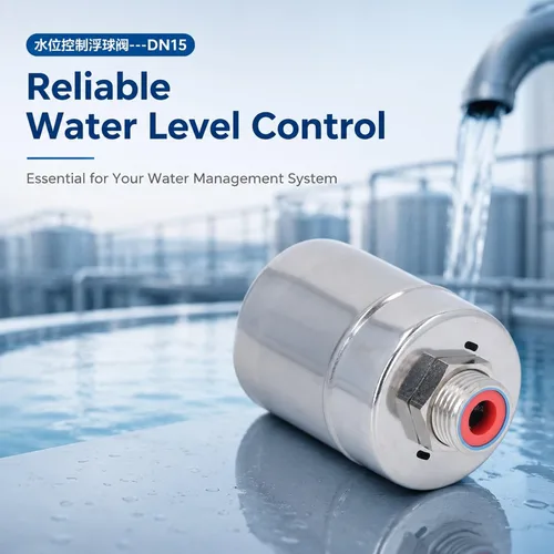 Miniatura 2 de Float Valve G1 / 2 DN15 Stainless Steel Water Level Control Valve, 304 Material, Top Inlet - Auto Shut Off, Compact Design, Suitable for Water Tanks