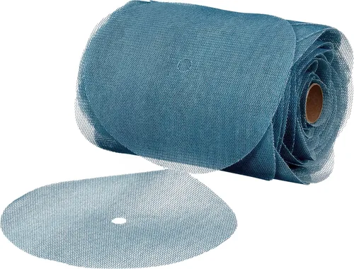 Miniatura 15 de 3M Rollo de disco Blue Net 36450, 3 pulgadas, grado 120+, paquete de 100, el mejor en su clase, prácticamente libre de polvo, rollo de hoja abrasiva