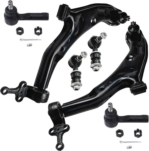 Miniatura 216 de Detroit Axle - Kit de extremo delantero para Chrysler 300 Dodge Charge Challenger 2011-2023, 2 brazos de control inferiores traseros 2 rótulas