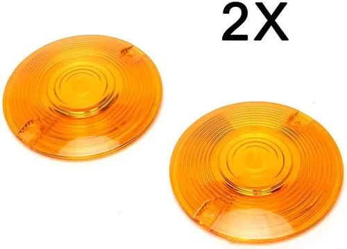 Miniatura 4 de ZYTC - Juego de 2 lentes ámbar para luz direccional de Harley Touring, Electra Glide Road King de 82 mm