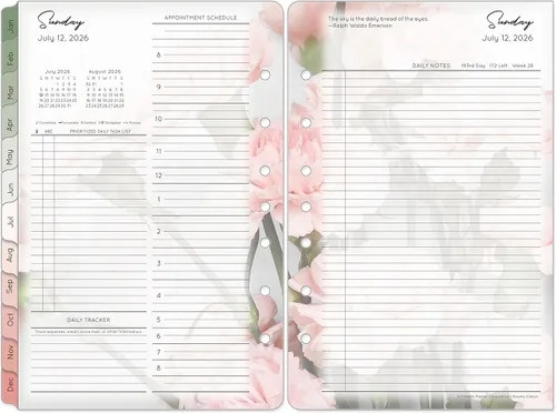 Miniatura 13 de FranklinCovey - Recambio de planificador Blooms Dos páginas por día - encuadernado en anillo (compacto, abril de 2026 - marzo de 2027)