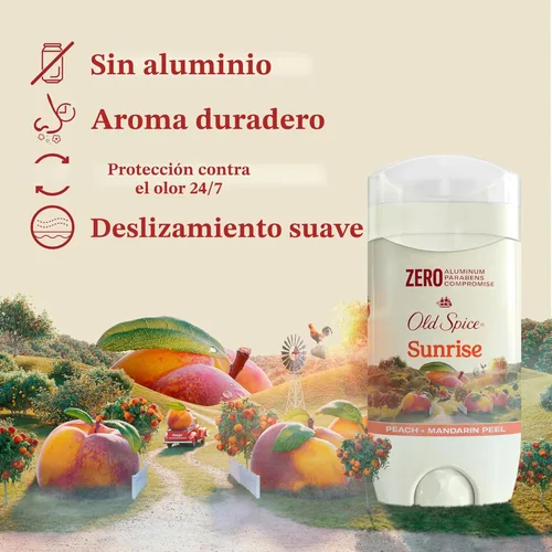 Miniatura 2 de Old Spice Desodorante sin aluminio para hombres, frescura duradera 24/7 y aroma de larga duración, protección contra el sudor y el olor 24/7, aroma