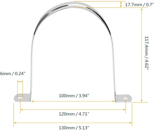 Miniatura 3 de POWERTEC 70258 Ganchos de manguera de acero inoxidable con anclajes y tornillos autorroscantes para paneles de yeso, 4 pulgadas, juego de 5