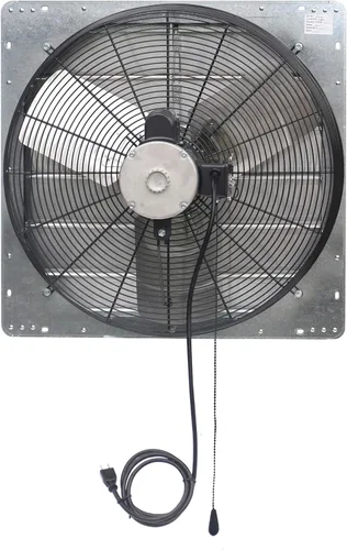 Miniatura 3 de iLIVING ILG8SF24V-T ventilador de obturador de 24 pulgadas para ático, garaje, cultivo, ventilación con termostato de 2 velocidades, cable de 6 pies
