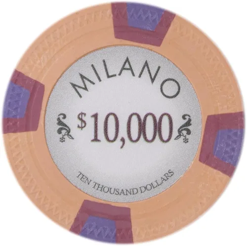 Miniatura 11 de Claysmith Gaming Milano Casino - Fichas de póquer de arcilla de grado 0.35 oz, paquete de 50 Azul ($50 Light Blue)