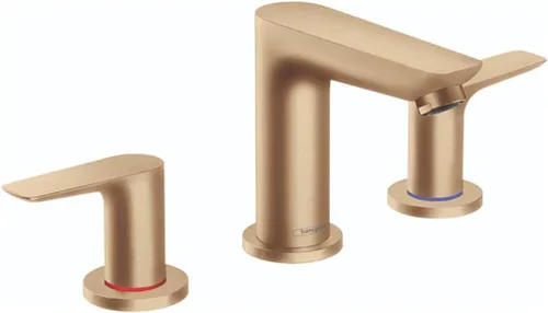 Miniatura 9 de hansgrohe Talis E 71733821 - Grifo moderno para lavabo de baño con 2 manijas y 5 pulgadas de alto en níquel cepillado, 71733821 cepillado níquel