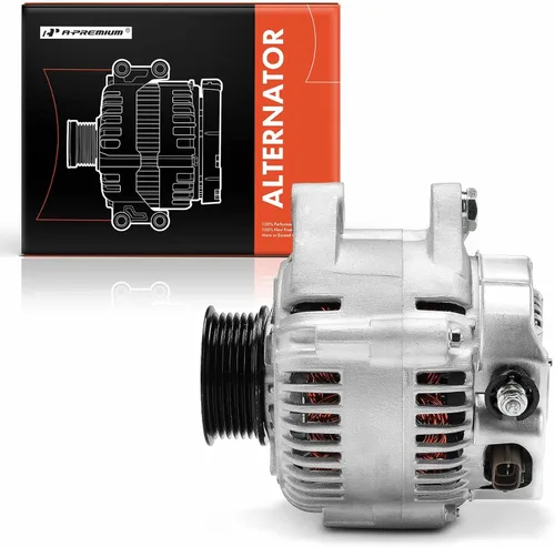 Miniatura 8 de A-Premium Alternador compatible con Toyota Sienna 1998-2003 3.0L, 12V 100A polea de 6 ranuras en el sentido de las agujas del reloj, reemplazo #