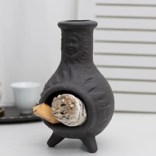 Miniatura 7 de MOUGIGI Soporte de Palo Santo Hecho a Mano y Quemador de Conos de Incienso - Elegante Accesorio para Limpias de Salvia con Capacidad para Rituales