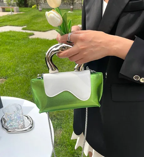 Miniatura 3 de Bolso pequeño de color plateado, bolsos cruzados, bolsos de noche Y2K, bolso de mano para mujer, bolsos de hombro, bolsa de mano para mujer 2023