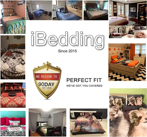 Miniatura 4 de Juego de sábanas encimeras ajustables personalizadas con fotos, juego de cama personalizado de 3 piezas para todos los tamaños de cama, regalo