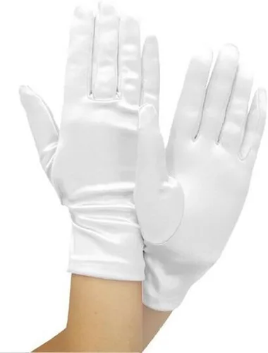 Miniatura 4 de Guantes de vestir de satén elásticos brillantes hasta la muñeca 2BL