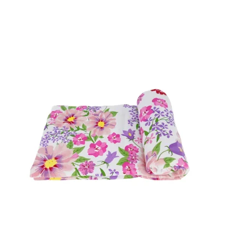 Miniatura 4 de Toldo para asiento de coche para bebé, extra suave y elástico, funda de lactancia floral púrpura y rosa