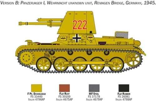 Miniatura 5 de Italeri 6577S 1:35 Panzerjager I Ger Hunter Edificio, Construcción, Fabricación de modelos de soporte, manualidades, aficiones, pegado, plástico