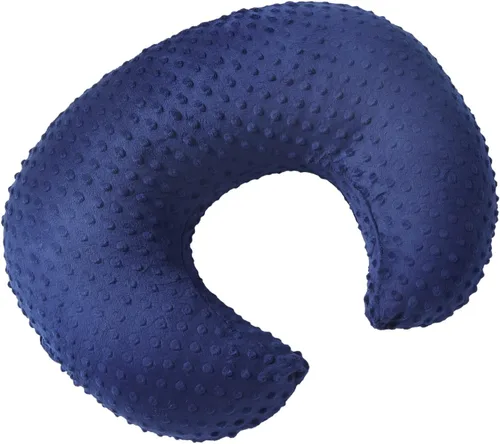 Miniatura 11 de Funda de almohada de lactancia con lunares, funda de almohada de felpa para lactancia materna Funda para almohada de lactancia, transpirable, Negro