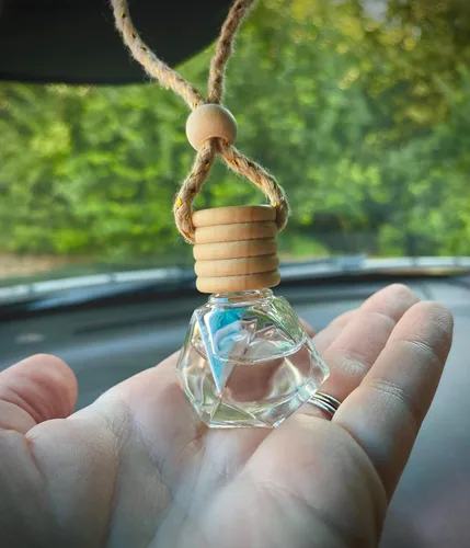 Miniatura 5 de Ambientador colgante hecho a mano para coche con fragancia (Ámbar egipcio) Ambientador de larga duración para coches Lindo accesorio recargable