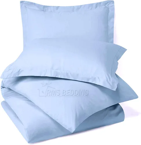 Miniatura 28 de Juego de sábanas de 4 piezas, algodón egipcio de 600 hilos, juego de ropa de cama de lujo que se adapta a bolsillos de hasta 18 pulgadas de Azul