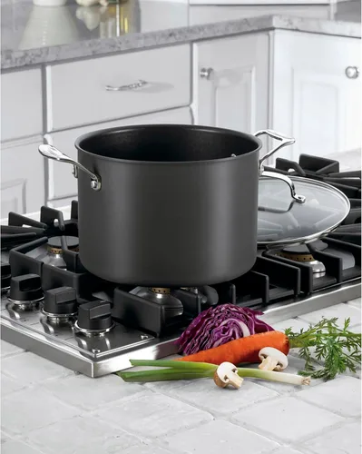 Miniatura 2 de Cuisinart Chef's Classic PURELYCERAMIC™ Olla antiadherente sin PFAS anodizada dura de 8 cuartos con tapa, 666C-24