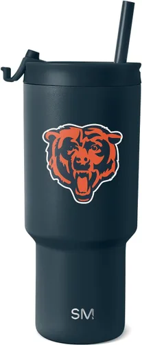 Miniatura 34 de Simple Modern - Vaso de 30 oz con tapa abatible y tapa con pajita Arizona Cardinals
