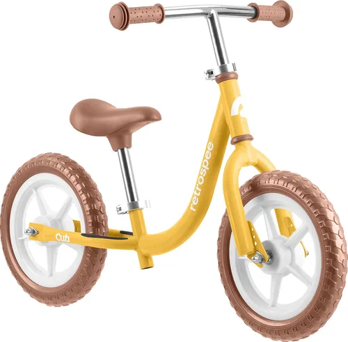 Miniatura 15 de Retrospec Cub - Bicicleta de equilibrio para niños de 18 meses a 3 años, bicicleta para principiantes sin pedal de 12 pulgadas con asiento
