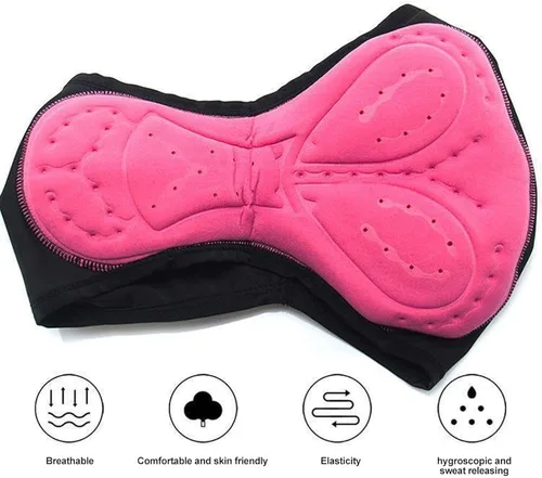 Miniatura 5 de Ropa interior de ciclismo acolchada 3D, pantalones cortos de ciclismo, ropa interior absorbente para mujer ciclismo