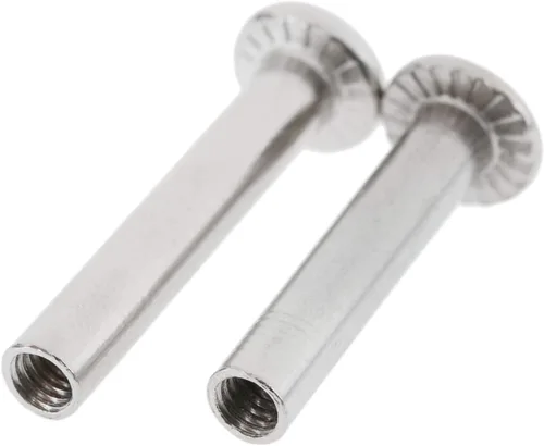 Miniatura 5 de MUXSAM 10 tornillos de repuesto de eje de patín en línea de 0.24 pulgadas/0.236 in de diámetro exterior, tornillo hexagonal de eje, rodamientos