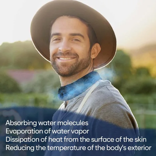 Miniatura 2 de gelbesty Paquete de 2 polainas refrescantes para el cuello, cubierta facial para todo tipo de clima para hombres y mujeres, bandana facial