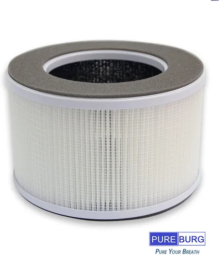Miniatura 4 de PUREBURG Filtro de repuesto compatible con purificadores de aire Greenote AP10 AP10-F3, H13 True HEPA y filtración multicapa de carbón activado