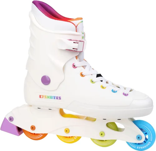 C SEVEN C7skates - Patines en línea nostálgicos para mujeres y adultos Arco iris